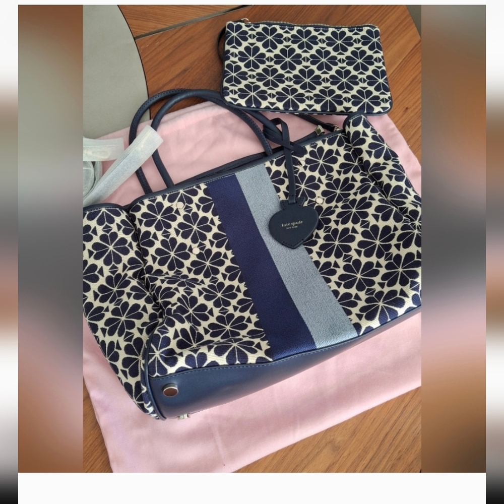 Kate Spade Tote Bag - Blue Navy Tote Bag